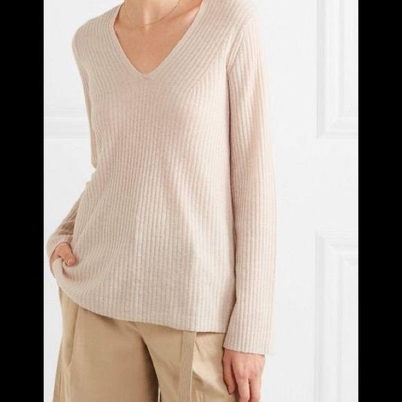 VINCE Ribbed Wool And Cashmere-Blend Sweater - Picture 9 of 13